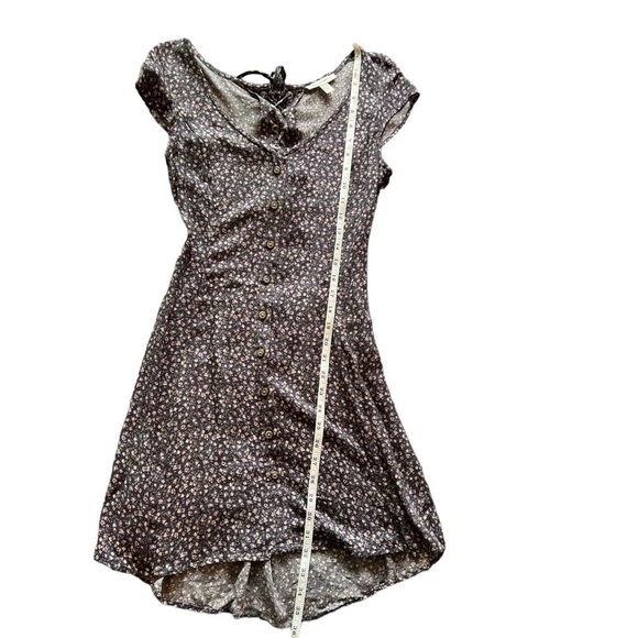American Eagle Open Lace Up Back Mini Floral Dress Size XS - Picture 4 of 8